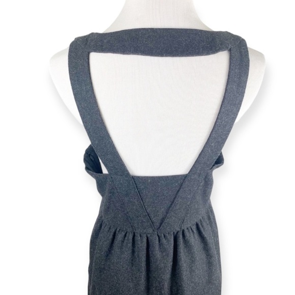 𝅺KIMCHI Blue Wool Blend Jumper Dress Pockets Gray 8 - Picture 5 of 9
